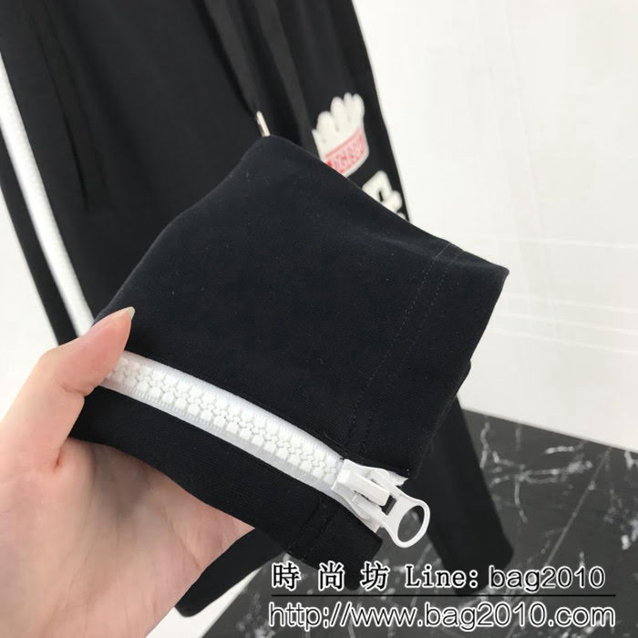 DＧ杜嘉班納 18秋冬新款 刺繡毛巾布logo 男款衛褲 ydi1130